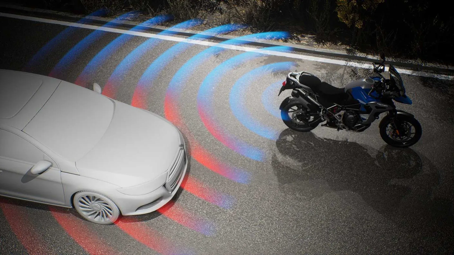 Radar martwego punktu — schemat działania systemu Blind Spot Assist