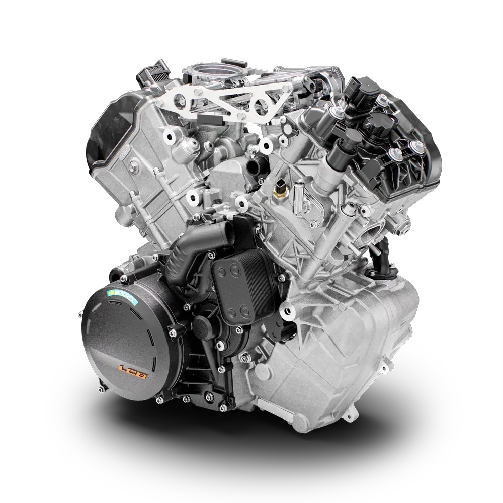 Silnik LC8 V-twin 1350 cm³ — ujęcie studyjne jednostki napędowej