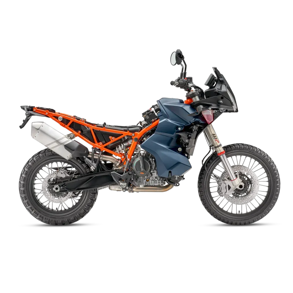 Motocykl bez nadwozia — rurowa rama z chromomolibdenu i boczne zbiorniki paliwa